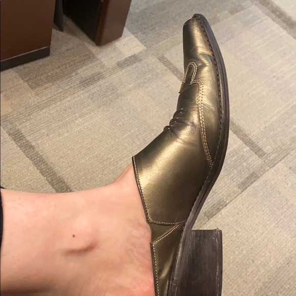 30%OFF BUNDLES! LEATHER MULES FLATS HEELED loafer - Picture 2 of 9